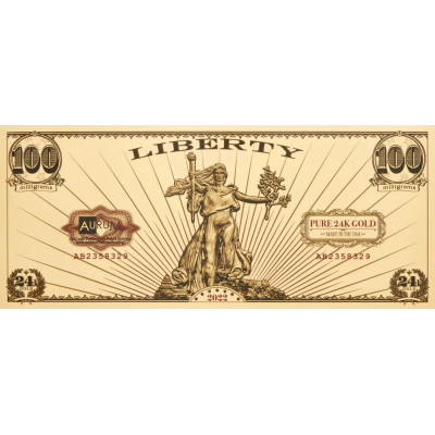 Svētā Goda Brīvība - 24k zelta banknote - jebkurš gads