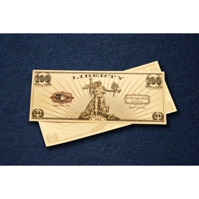 Svētā Goda Brīvība - 24k zelta banknote - jebkurš gads