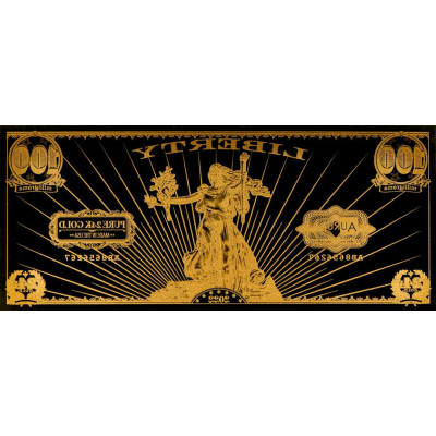 Svētā Goda Brīvība - 24k zelta banknote - jebkurš gads