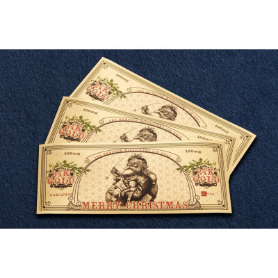 Santa Bucks Aurum - 24k zelta banknote