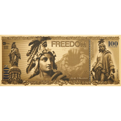 Freedom Aurum - 24k zelta rēķins (100 mg)