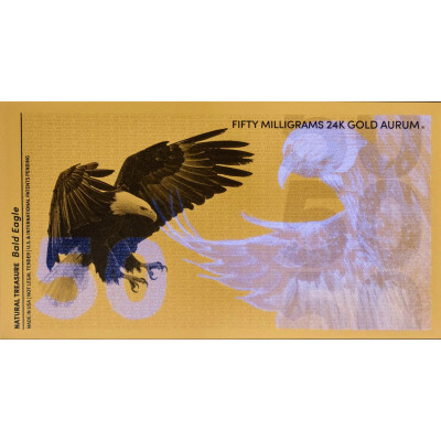 Pelēkā ērgļa aurums - 24k zelta rēķins (50 mg)