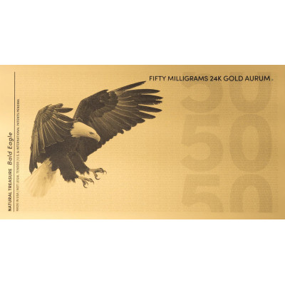 Pelēkā ērgļa aurums - 24k zelta rēķins (50 mg)