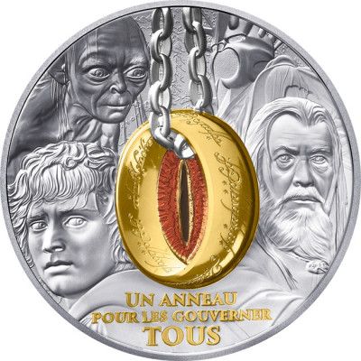 Gredzenu pavēlnieks - 1 oz sudraba kolekcijas monēta