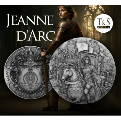 Joan of Arc - 2 Oz - Silver Collector Coin
