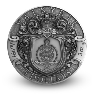 Valkīrija - 2 unces - sudraba kolekcijas monēta