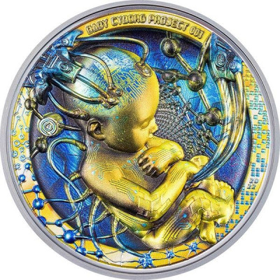 Baby Cyborg Revolution (2022) - 3 unču sudraba Proof monēta