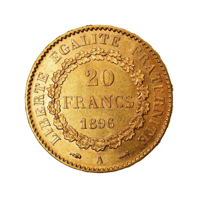 20 franki - 6,45 g - zelta investīciju monēta