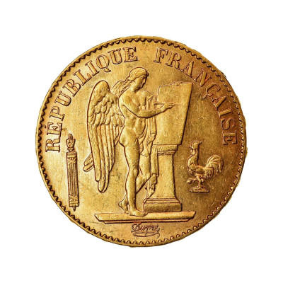 20 franki - 6,45 g - zelta investīciju monēta