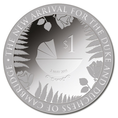 Royal Baby 2015  – 1 Oz – sudraba „proof“ kolekcijas monēta