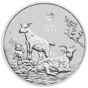Lunar Goat (2027) – 1 unce – sudraba investīciju monēta